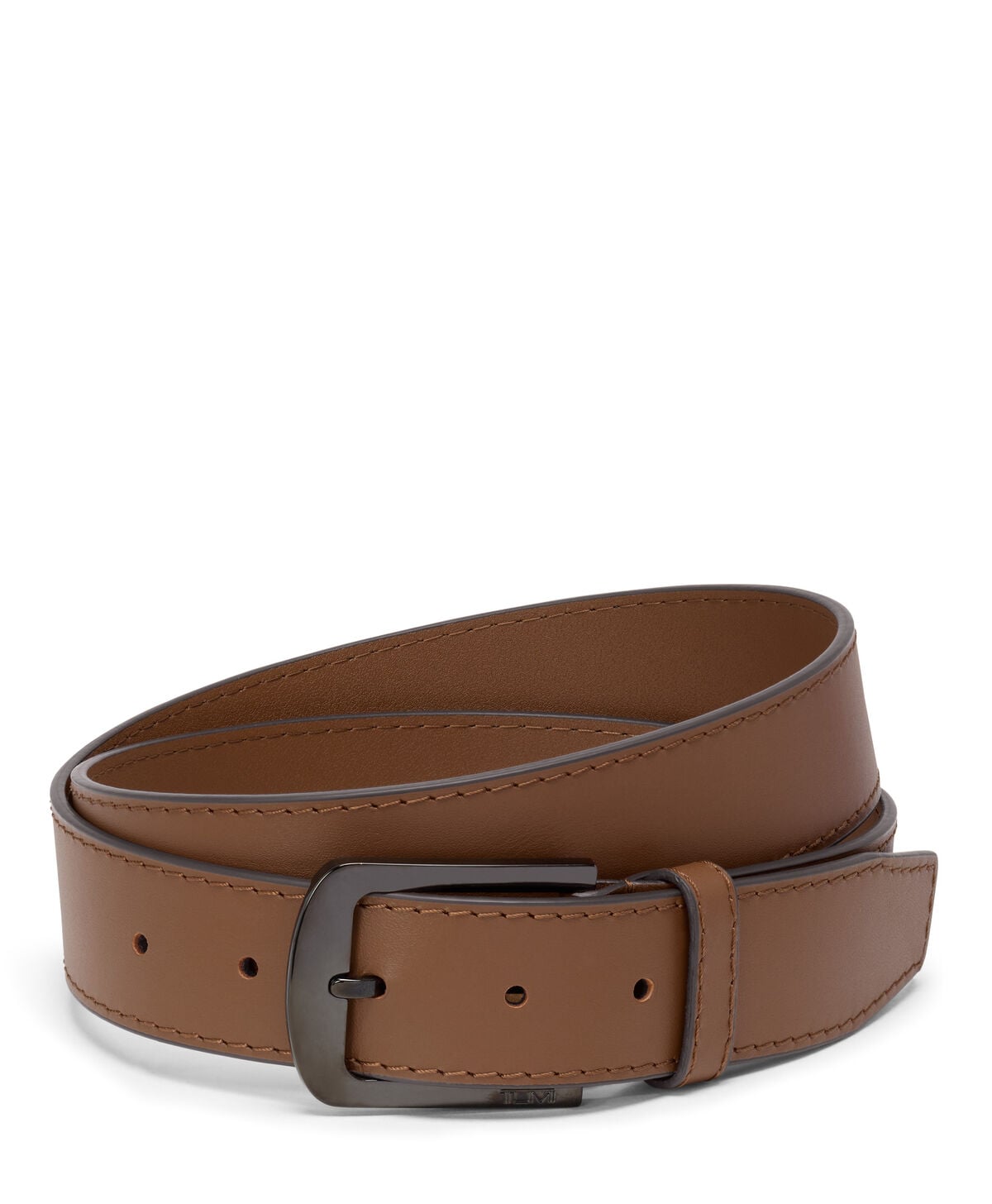 Belts Ceinture en cuir rectangulaire arrondie, 30 mm