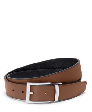Belts Ceinture r&eacute;versible rectangulaire en cuir Saffiano, 35 mm