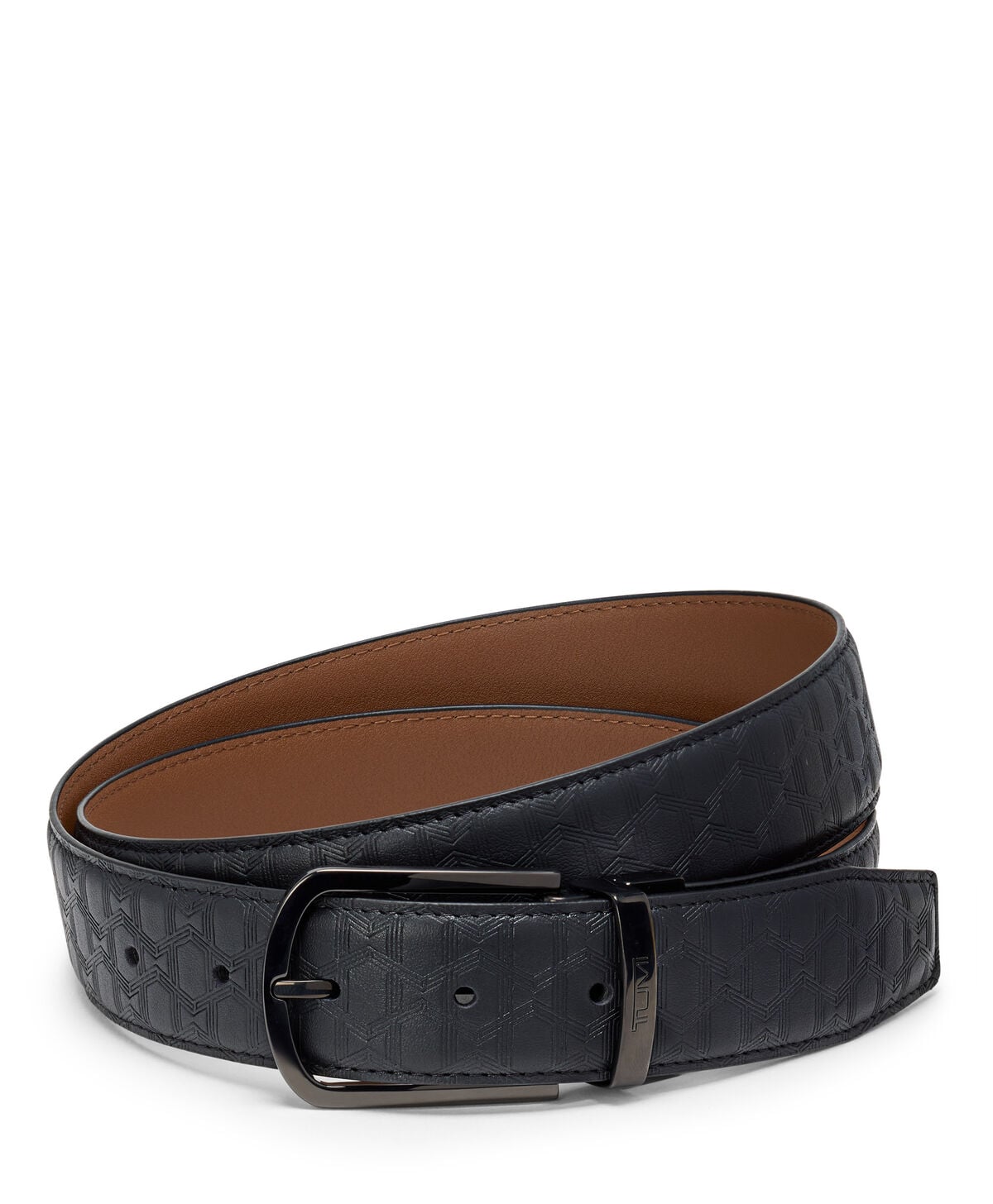 Belts T-Embossed Reversible Leather Belt 35mm