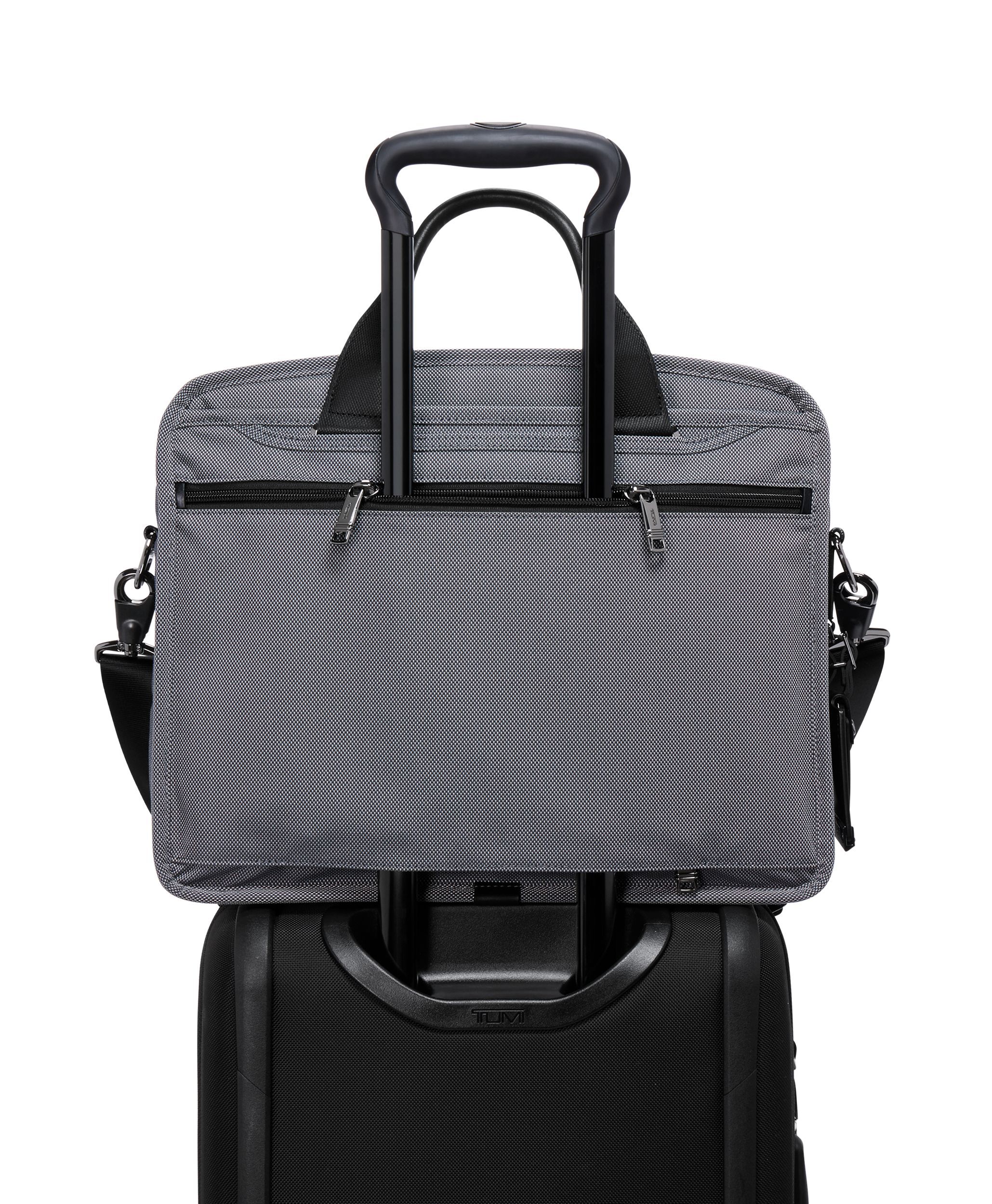 Tumi grey briefcase cheap