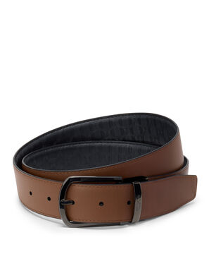 Belts Ceinture r&eacute;versible en cuir emboss&eacute; T, 35mm