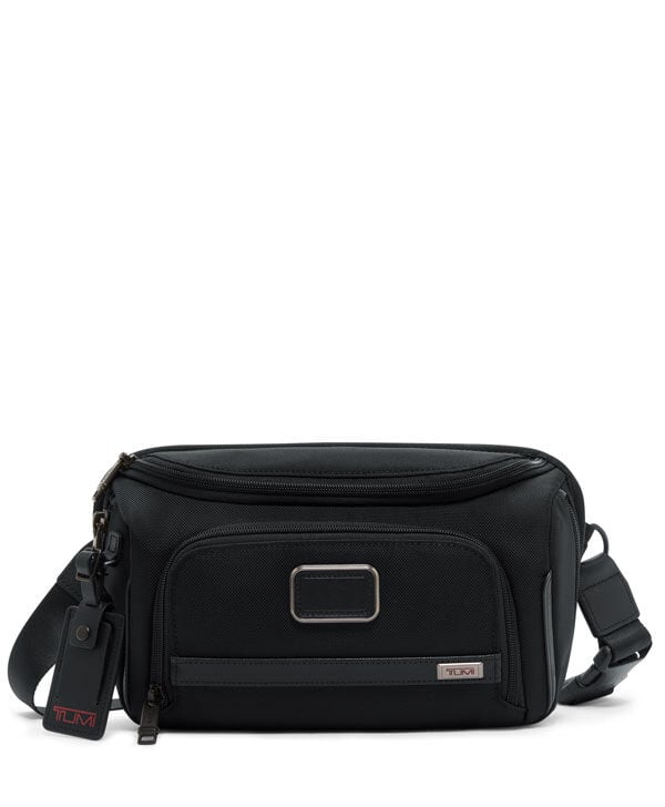 【★安心の定価販売★】 Alpha France TUMI | Black Sling Large 3 Bag