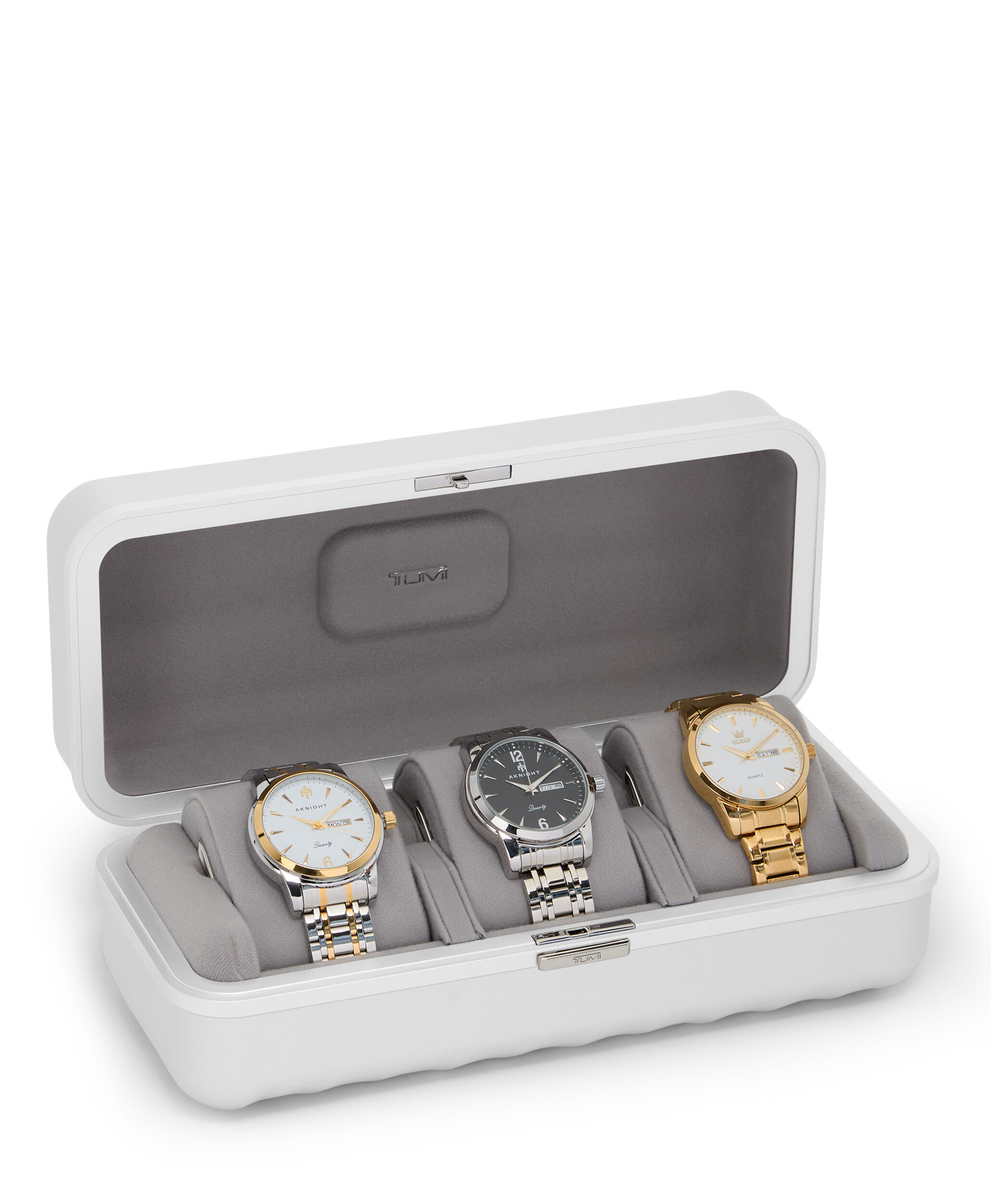 19 Degree Aluminium Watch Travel Case Silver | TUMI