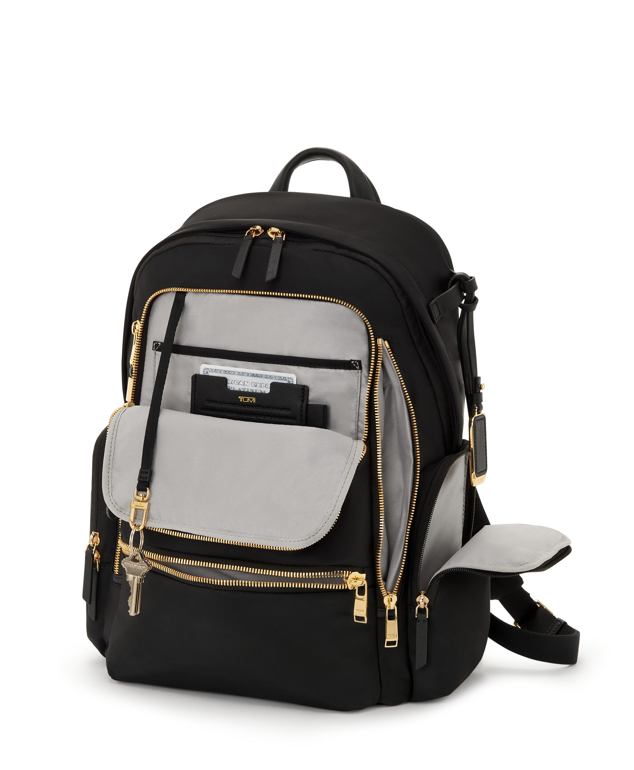 TUMI Voyager celima ブラックゴールド バックパック 146566-2693_03.jpg?sw=1200&sh=1456