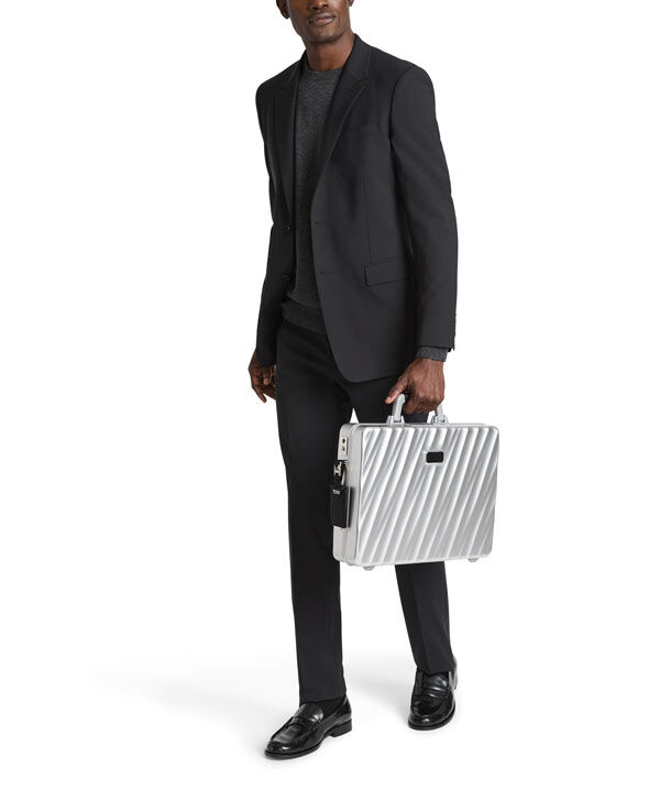 Tumi grey briefcase cheap
