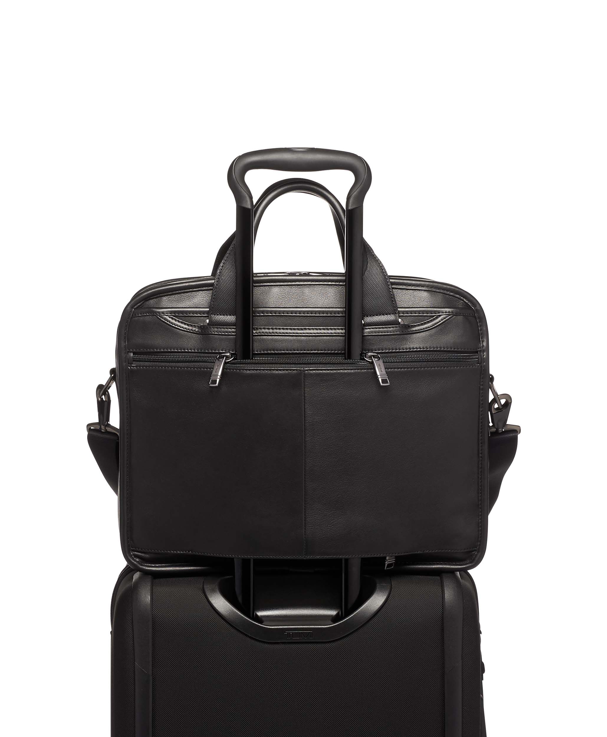 tumi organizer brief leather