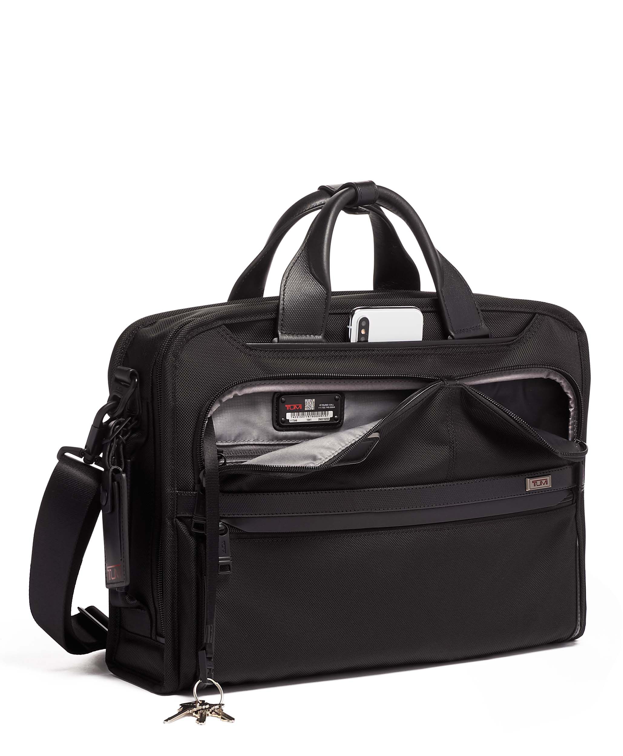 Alpha 3 Slim Three Way Briefcase Black | TUMI France