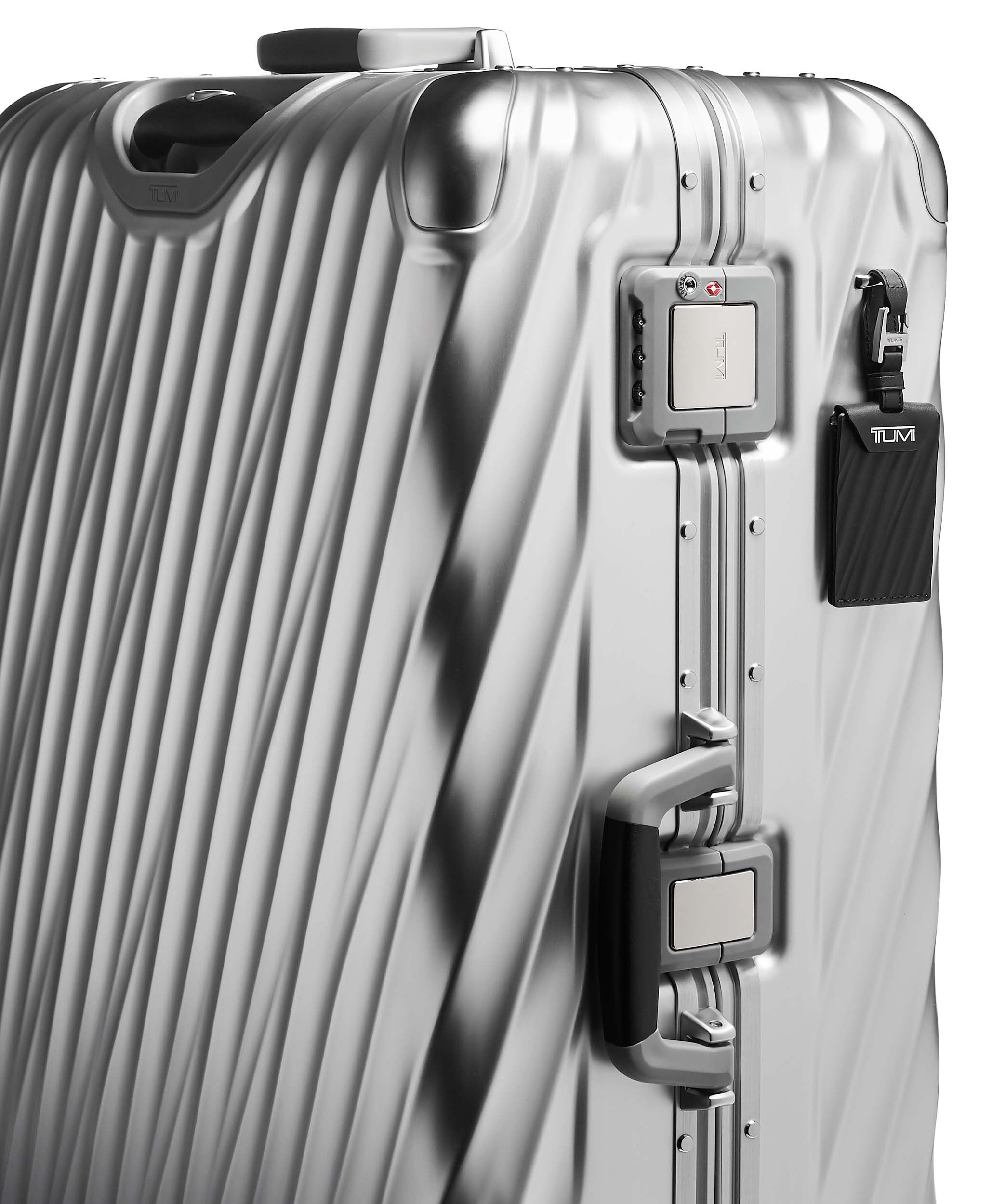 19 Degree Aluminium Extended Trip Checked Luggage 77,5 cm Silver