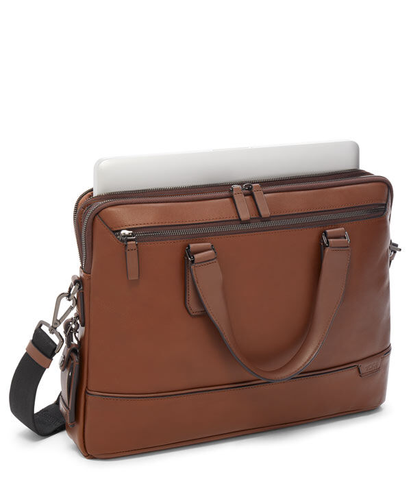 Harrison Sycamore Slim Brief Brown | TUMI France
