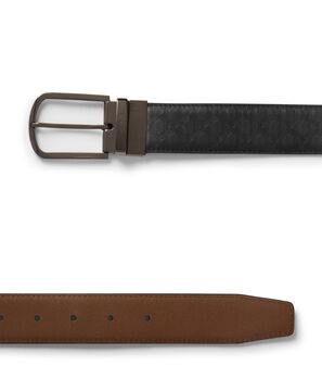 Belts Ceinture r&eacute;versible en cuir emboss&eacute; T, 35mm