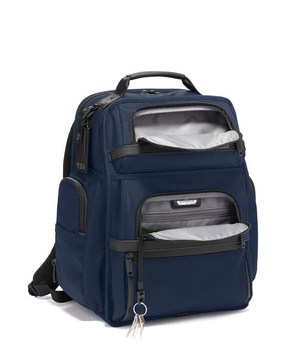 TUMI ALPHA3 バックパック ネイビー ホワイト Alpha 3 Brief Pack Blue | TUMI France
