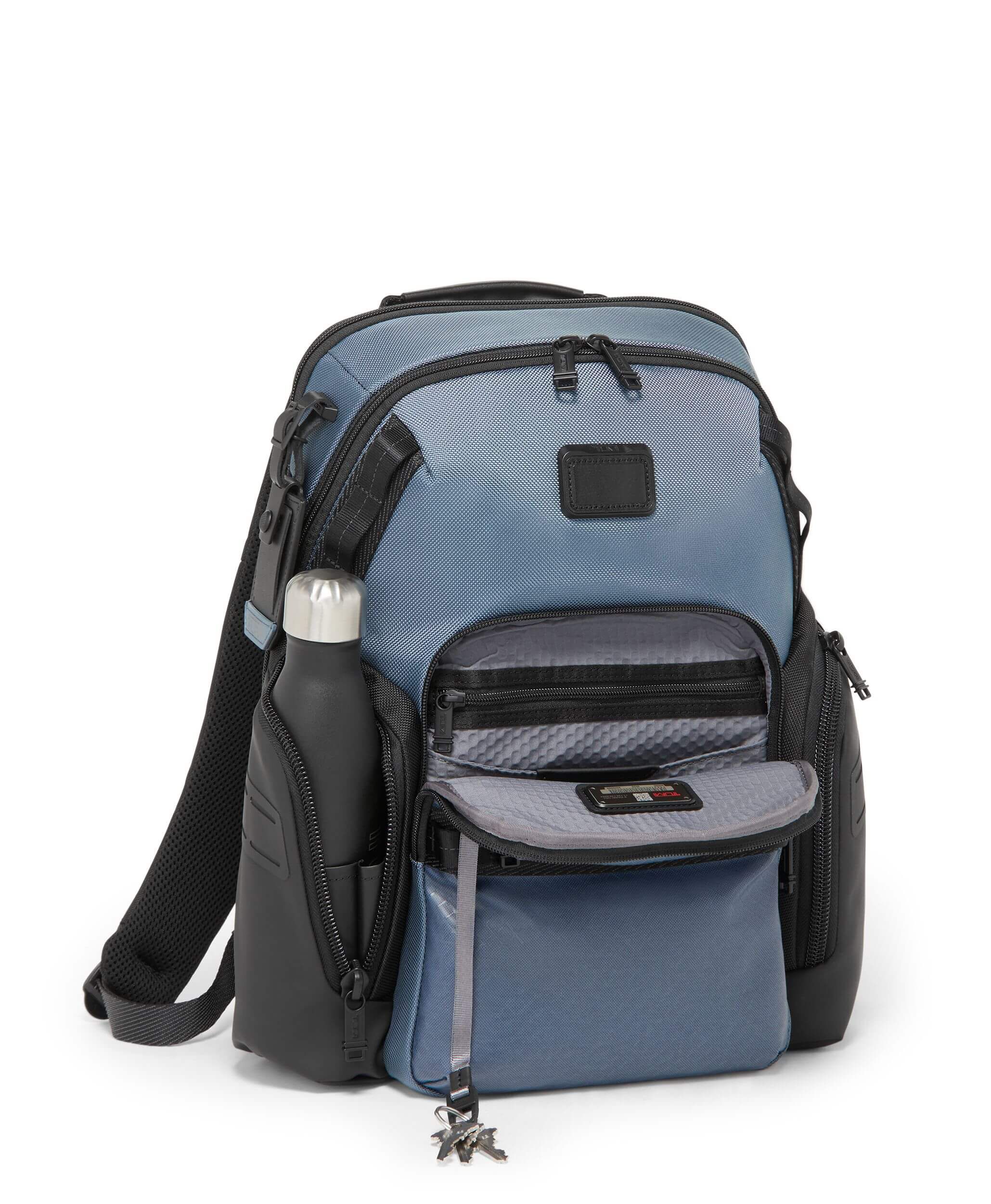 Tumi top blue bag