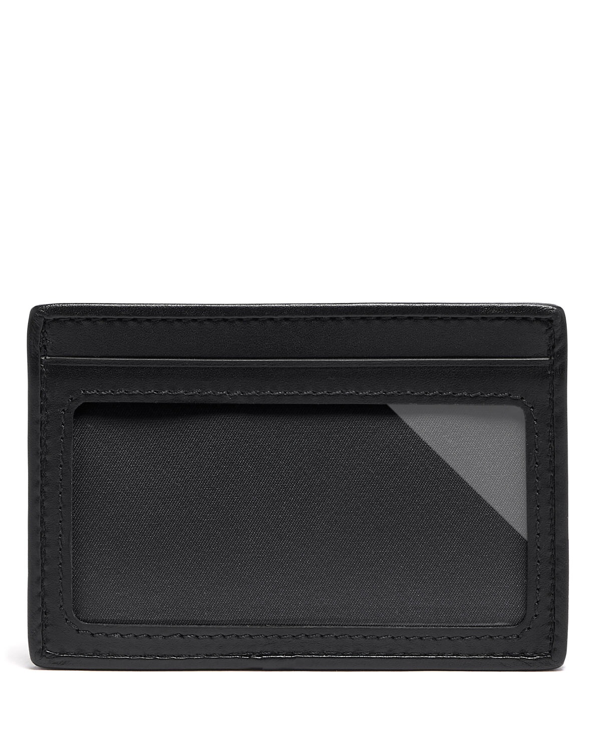 Burberry House Check Leather money, Clip Card Case in black