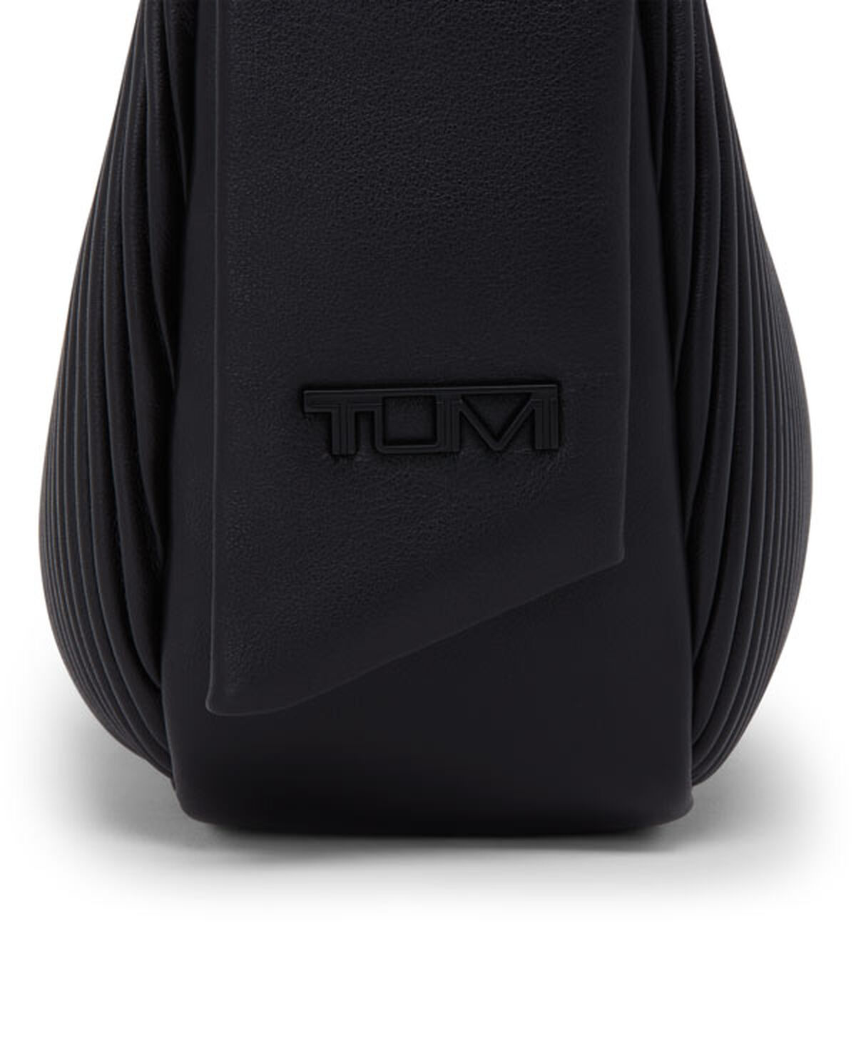 TUMI ASRA Small Shoulder Bag Black Ribbed