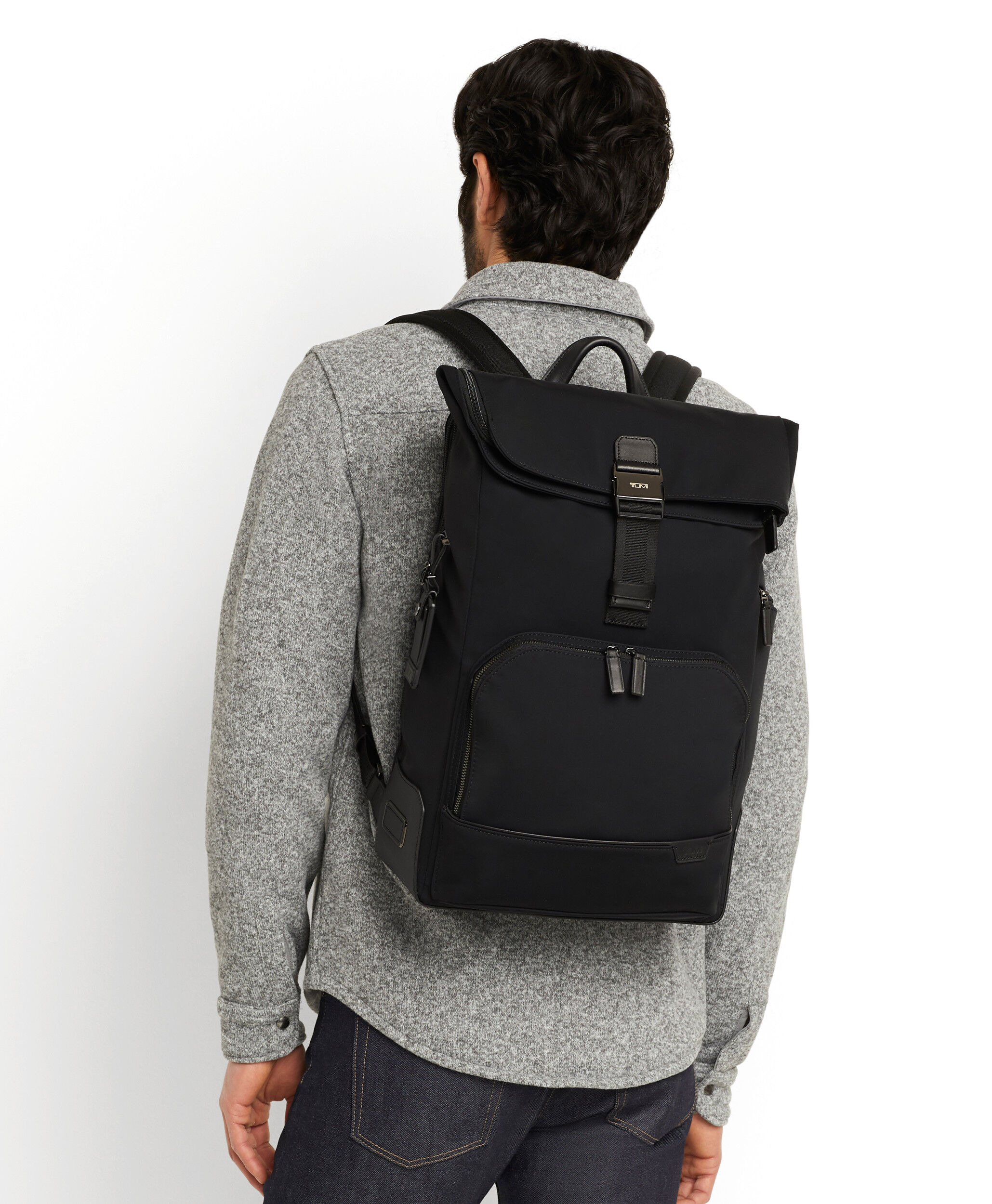 TUMI HARRISON オズボーン Harrison Osborn Roll Top Backpack Black | TUMI France